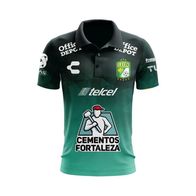 Personalise Liga MX Club León 2021/22 Home Polo