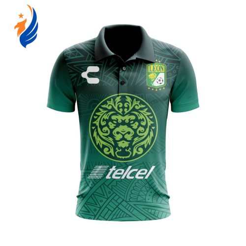 Personalise Liga MX Club León Mix Aztec Culture Concepts Polo Gift for Men Women