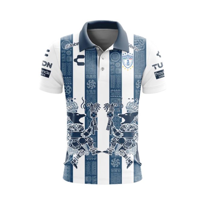 Personalise Liga MX Club Pachuca Mix Aztec Culture Concepts Polo Gift for Men Women