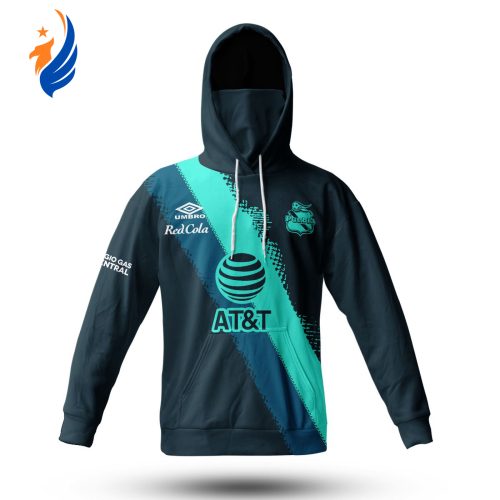 Personalise Liga MX Club Puebla 2020/21 Away Mask Hoodie Jersey