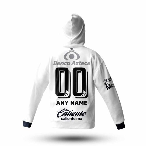 Personalise Liga MX Club Puebla 2020/21 Home Mask Hoodie Jersey