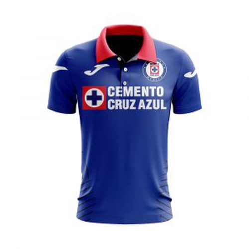Personalise Liga MX Cruz Azul 2020/21 Polo Home Jerseys
