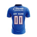 Personalise Liga MX Cruz Azul Mix Aztec Culture Concepts Polo Gift for Men Women