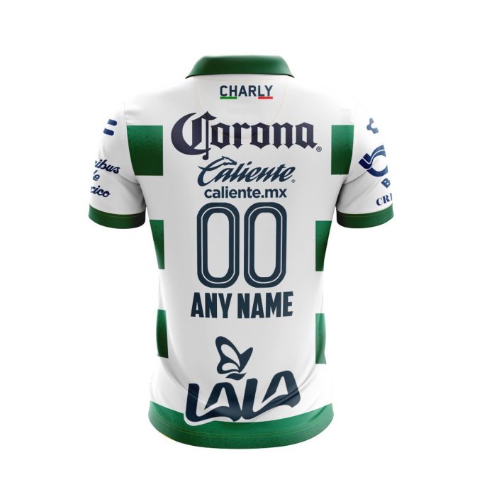 Personalise Liga MX Santos Laguna 2021/22 Home Polo Personalise Liga MX Santos Laguna 2021/22 Home Polo