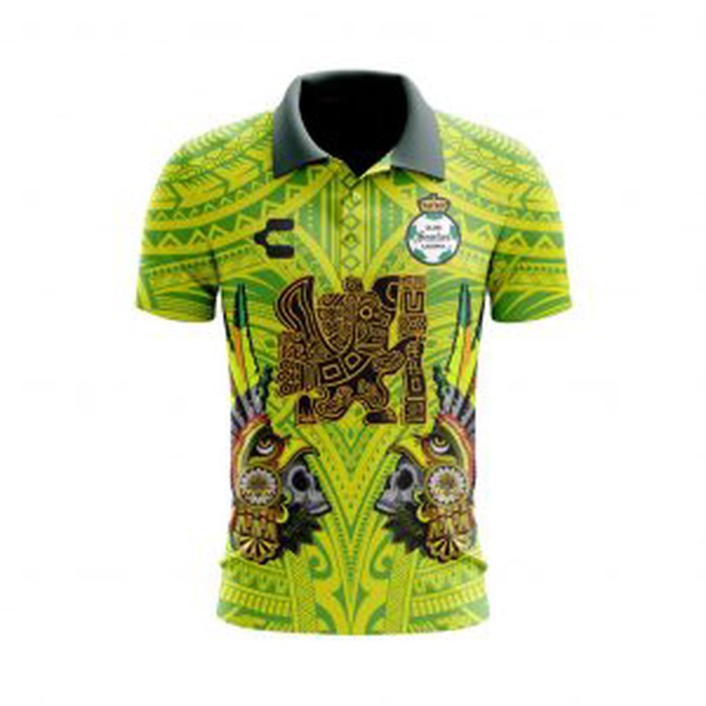 Personalise Liga MX Santos Laguna Mix Aztec Culture Concepts Polo Gift for Men Women Personalise Liga MX Santos Laguna Mix Aztec Culture Concepts Polo Gift for Men Women