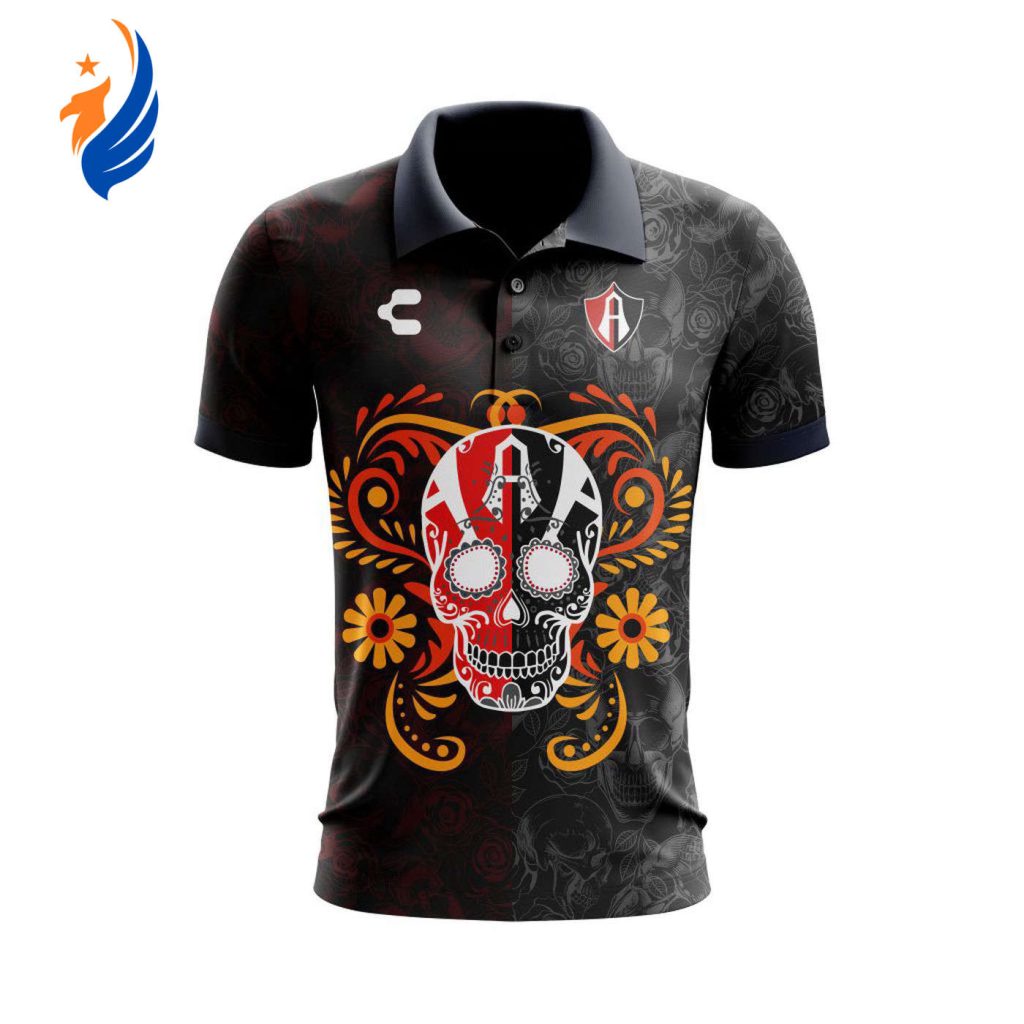 Personalize Liga MX Atlas Celebrate Día De Los Muertos With Polo Special Edition Personalize Liga MX Atlas Celebrate Día De Los Muertos With Polo Special Edition