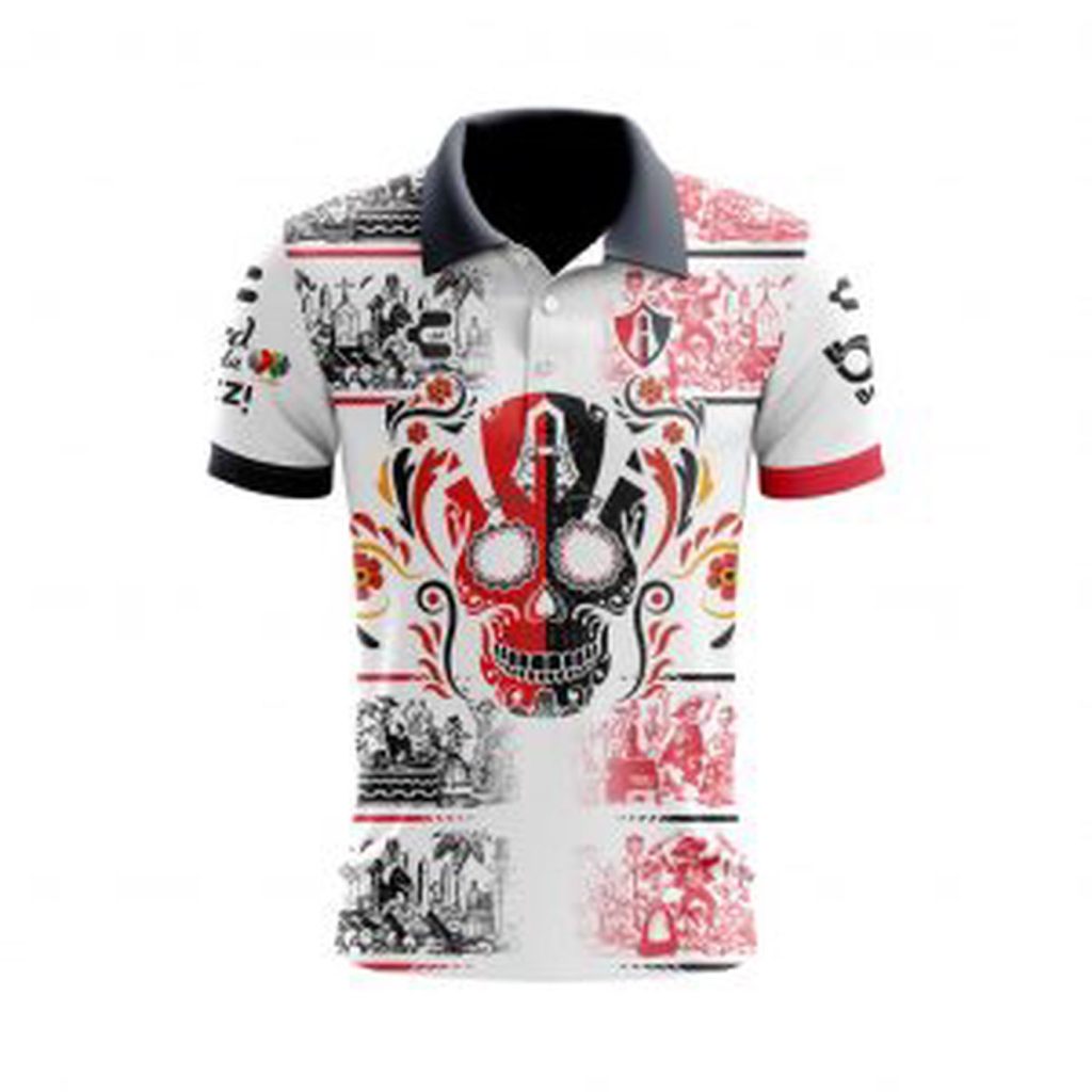 Personalize Liga MX Atlas Celebrate Día De Los Muertos With Polo Special Edition Personalize Liga MX Atlas Celebrate Día De Los Muertos With Polo Special Edition