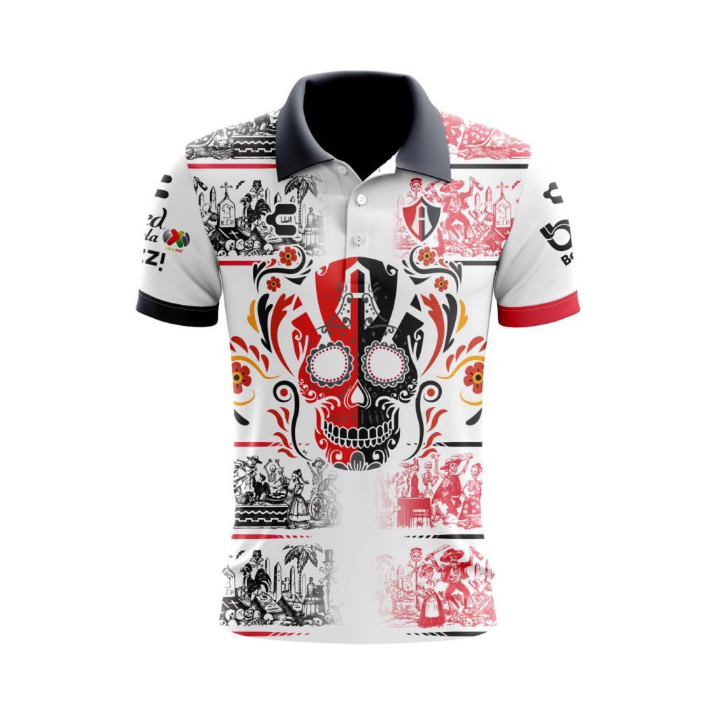 Personalize Liga MX Atlas Celebrate Día De Los Muertos With Polo Special Edition Personalize Liga MX Atlas Celebrate Día De Los Muertos With Polo Special Edition