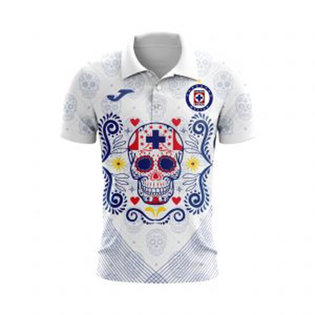 Personalize Liga MX Cruz Azul Celebrate Día De Los Muertos With Polo Special Edition Personalize Liga MX Cruz Azul Celebrate Día De Los Muertos With Polo Special Edition