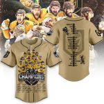 Vegas Golden Knights Stanley Cup Champions 2023 Gold Baseball Jersey Gift for Men Women Vegas Golden Knights Stanley Cup Champions 2023 Gold Baseball Jersey Gift for Men Women